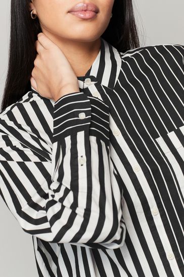 Long striped shirt womens discount
