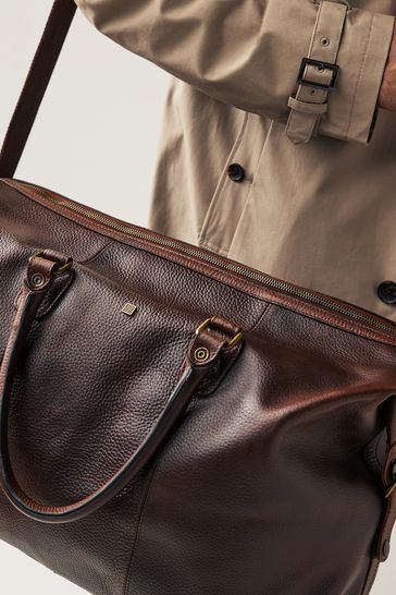 Next leather holdall sales