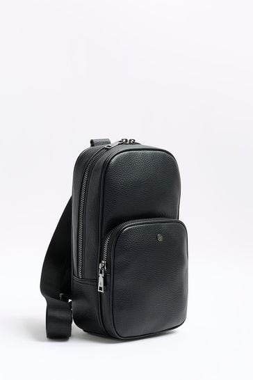 Buy River Island Black Pebbled Cross Body Bag from Next USA