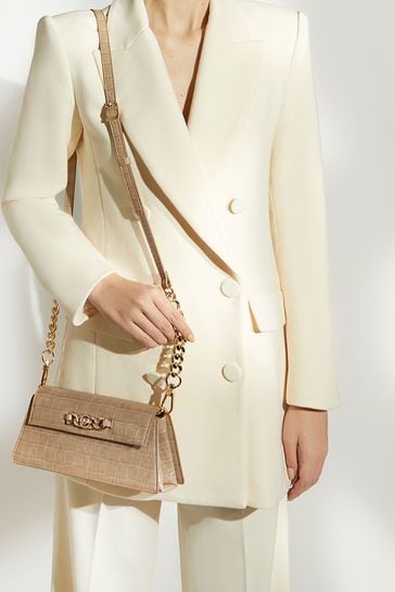 Buy Dune London Natural Bemmett Chain Trim Shoulder Bag from Next Luxembourg