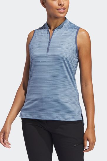 Buy adidas Golf Womens Navy Ultimate 365 Stripe Sleeveless Polo Shirt from Next United Arab Emirates