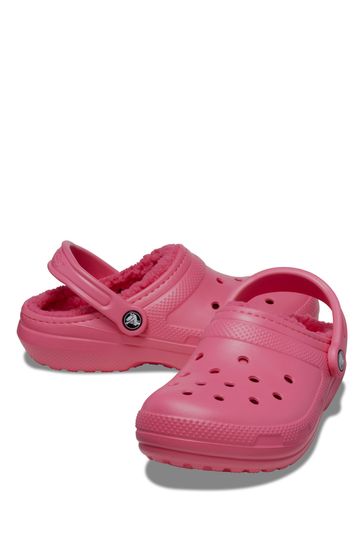 Girls best sale lined crocs