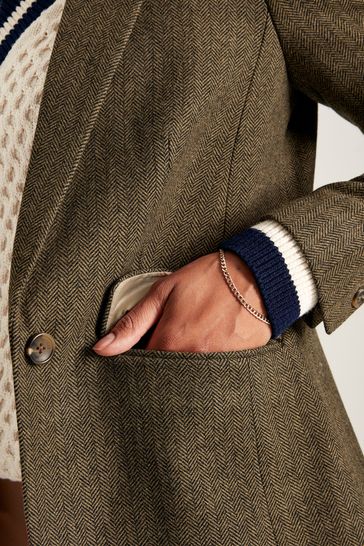 Joules girls tweed coat hot sale