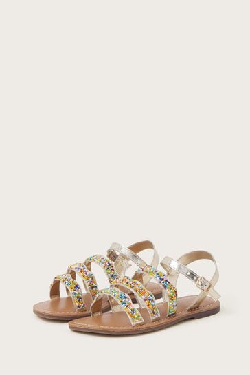 Beaded strappy best sale sandals