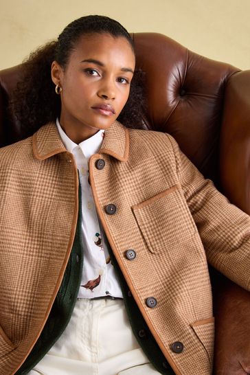 Joules check jacket deals