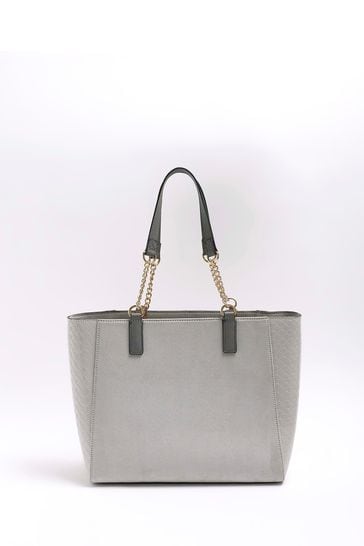 River island discount grey tote bag