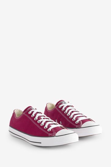 Buy Burgundy Red Converse Chuck Taylor Ox Trainers from Next Latvia
