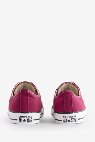 Burgundy outlet red converse