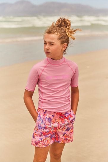 Buy Animal Pink Daisy Kids Recycled Rash Vest from the Next UK