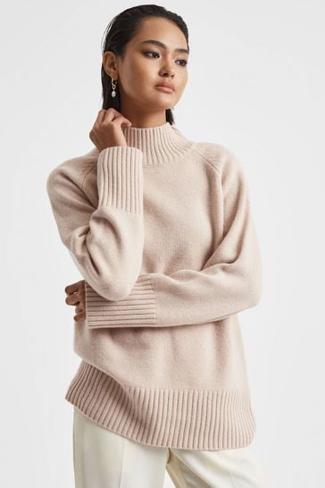 Cashmere funnel neck jumper sales
