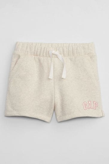 Gap Beige Pull On Logo Baby Jogger Shorts (6mths-5yrs)