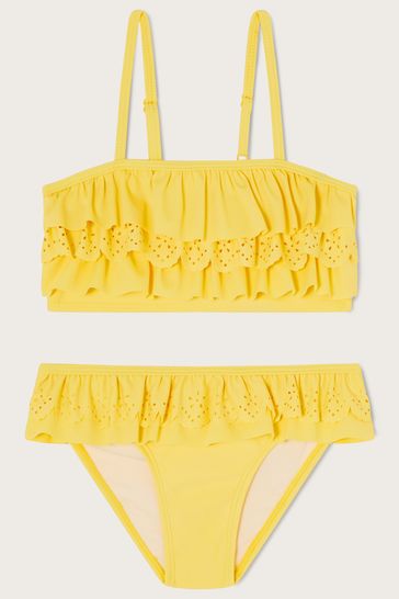 Yellow bikini hot sale set