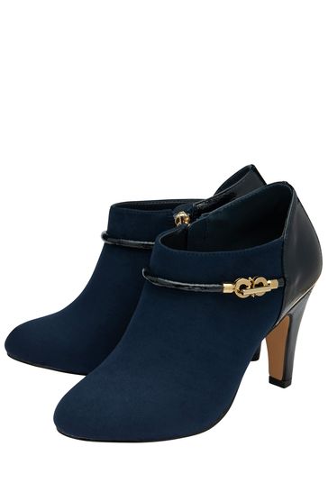 Navy blue shoe boots uk sales