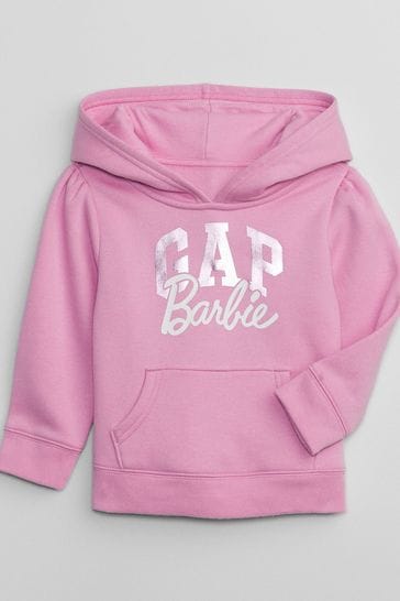 Gap Pink Barbie Logo Hoodie (3mths-5yrs)