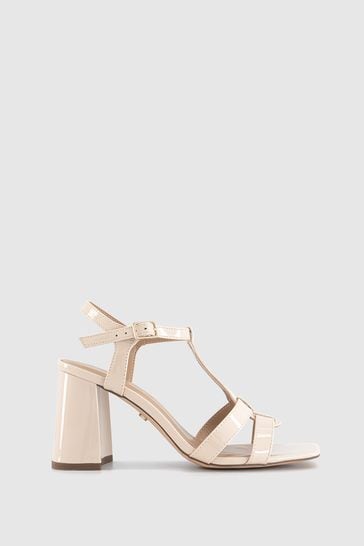 Office white heeled sandals on sale