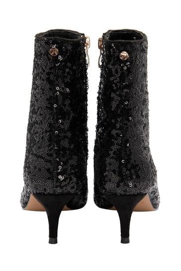 Black sparkle sale ankle boots