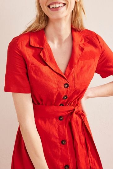 Boden red on sale shirt dress