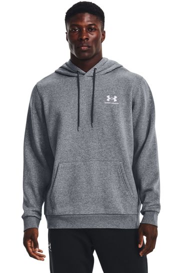 Under Armour Grey Under Armour Grey Essential Fleece Hoodie