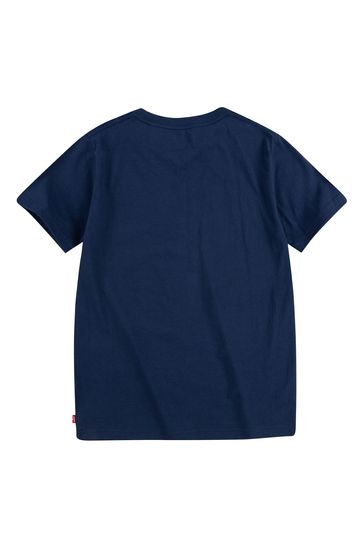 Navy blue shop levis t shirt