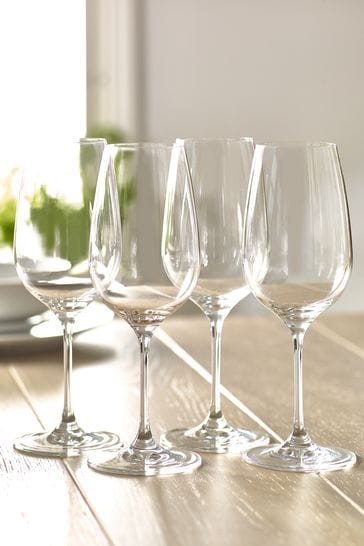 Set of 4 Clear Nova Red Wine Glasses