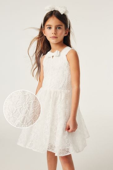 Baker by Ted Baker Ivory Lace Occasion Dress