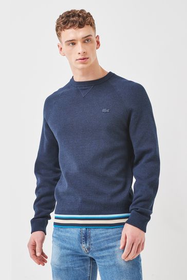 lacoste zip neck jumper