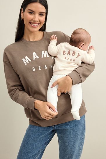 Buy Neutral Maternity Mama Bear Baby Bear Sweatshirts Set from Next Luxembourg