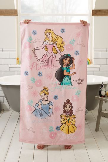 Pink Children's Disney Princesses Towel