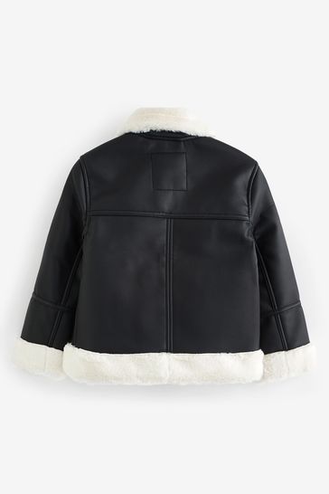 Next faux shop leather jacket