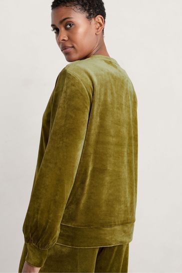 Buy Seasalt Cornwall Green Kowan Velour Sweatshirt from Next