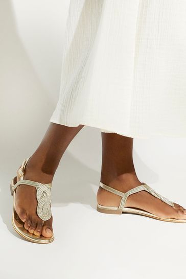 Dune toe hotsell post sandals