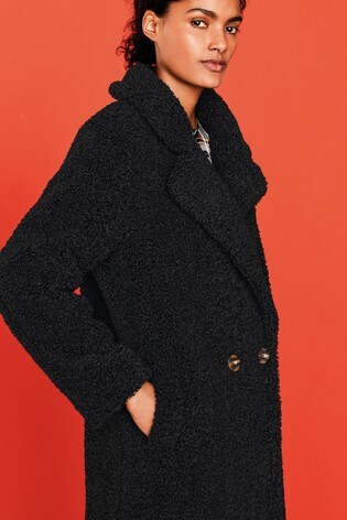 borg coat womens