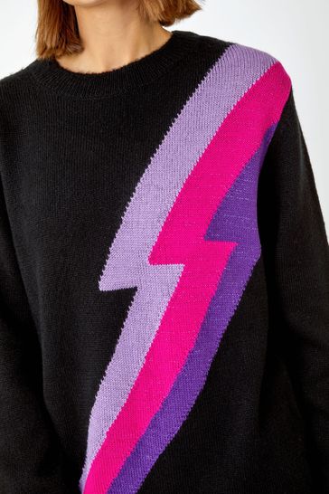 Equipment lightning shop bolt sweater