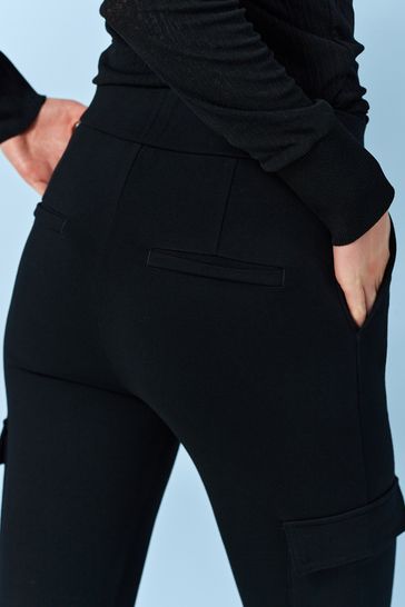 Girls' Leggings with Side Pocket - art class™ Black XL