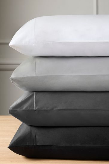 Buy Set of 2 Charcoal Grey 300 Thread Count Collection Luxe 100
