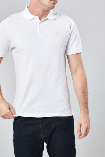 Buy White Pique Polo Shirt from Next USA