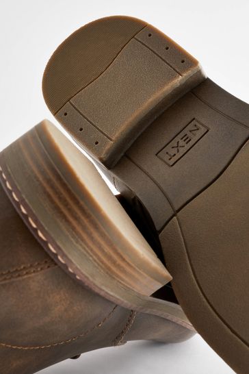 Leather sole chukka boots hot sale