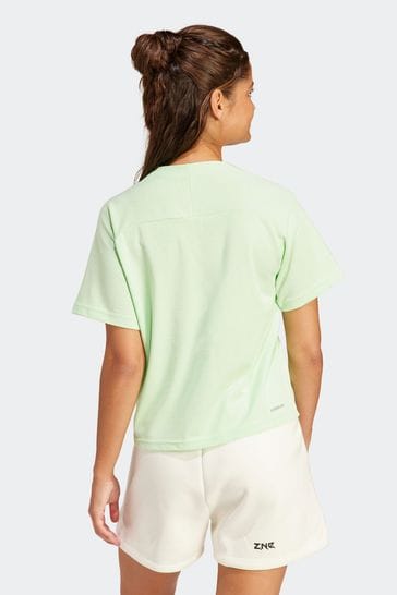 Adidas green shorts and shirt best sale