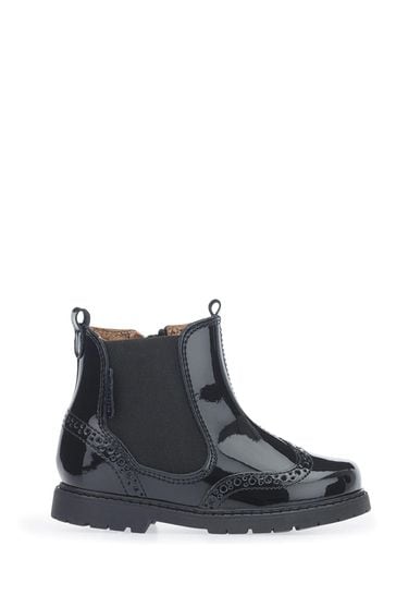 Start rite Black Patent Brogue Boots