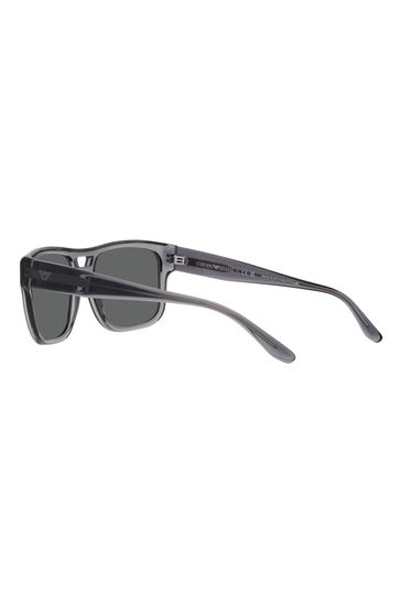 gucci 57mm square sunglasses black grey