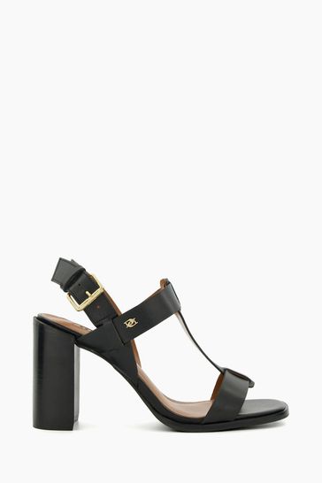 Dune black on sale block heel sandals