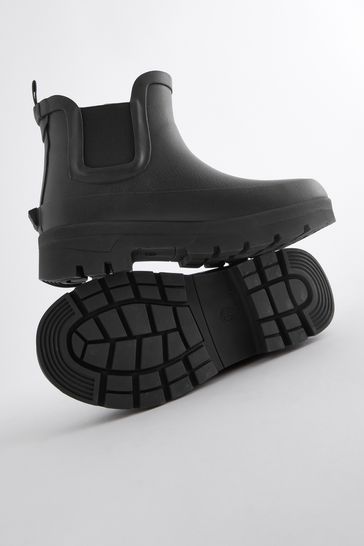 Buy Black Ankle Welly Boots from Next France