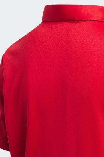 Red adidas cheap golf shirt
