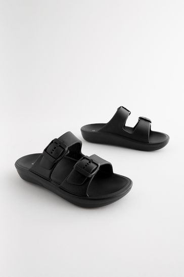 Foam double buckle sandals on sale