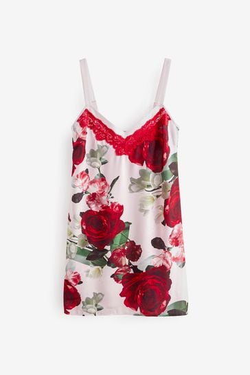 B by Ted Baker Floral Satin Lace Slip Night Dress