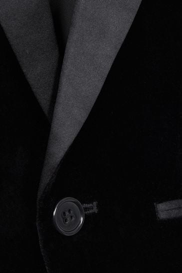 Buy Reiss Black Ace 9 14 yrs Velvet Single Breasted Blazer from Next Denmark