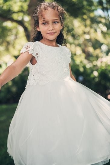 Buy Angel Rocket Esme Lace Bodice Dress from Next Bahrain