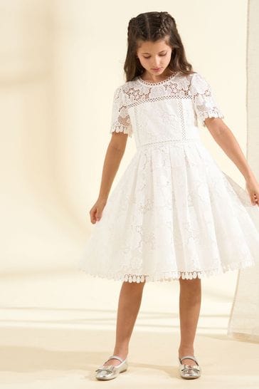 Angel & Rocket Mavea Lace White Dress