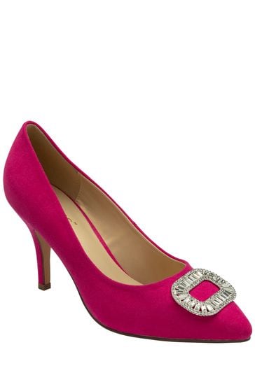 Lotus Pink Stiletto Heel Court Shoes