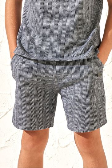 Angel & Rocket Grey Justin Herringbone Smart Shorts